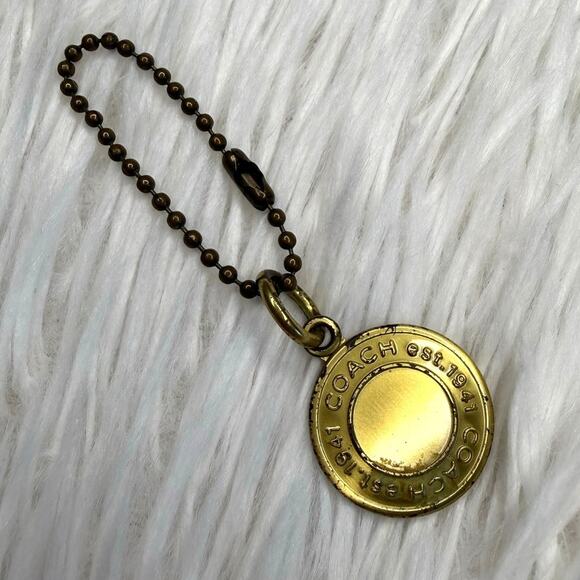 Coach Handbags - 1" Coach Metal Circle Hangtag Hang Tag Bag Charm